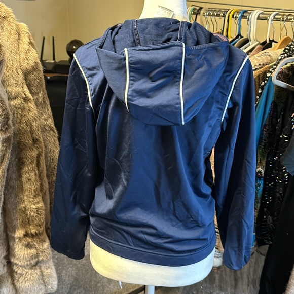 Nike Navy wind breaker jacket. EUC children’s M10-12 - Picture 6 of 10